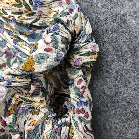 Marie Sixtine Blouse Womens M Bubble Sleeve Floral High Neck Cottagecore Prairie - Picture 6 of 12